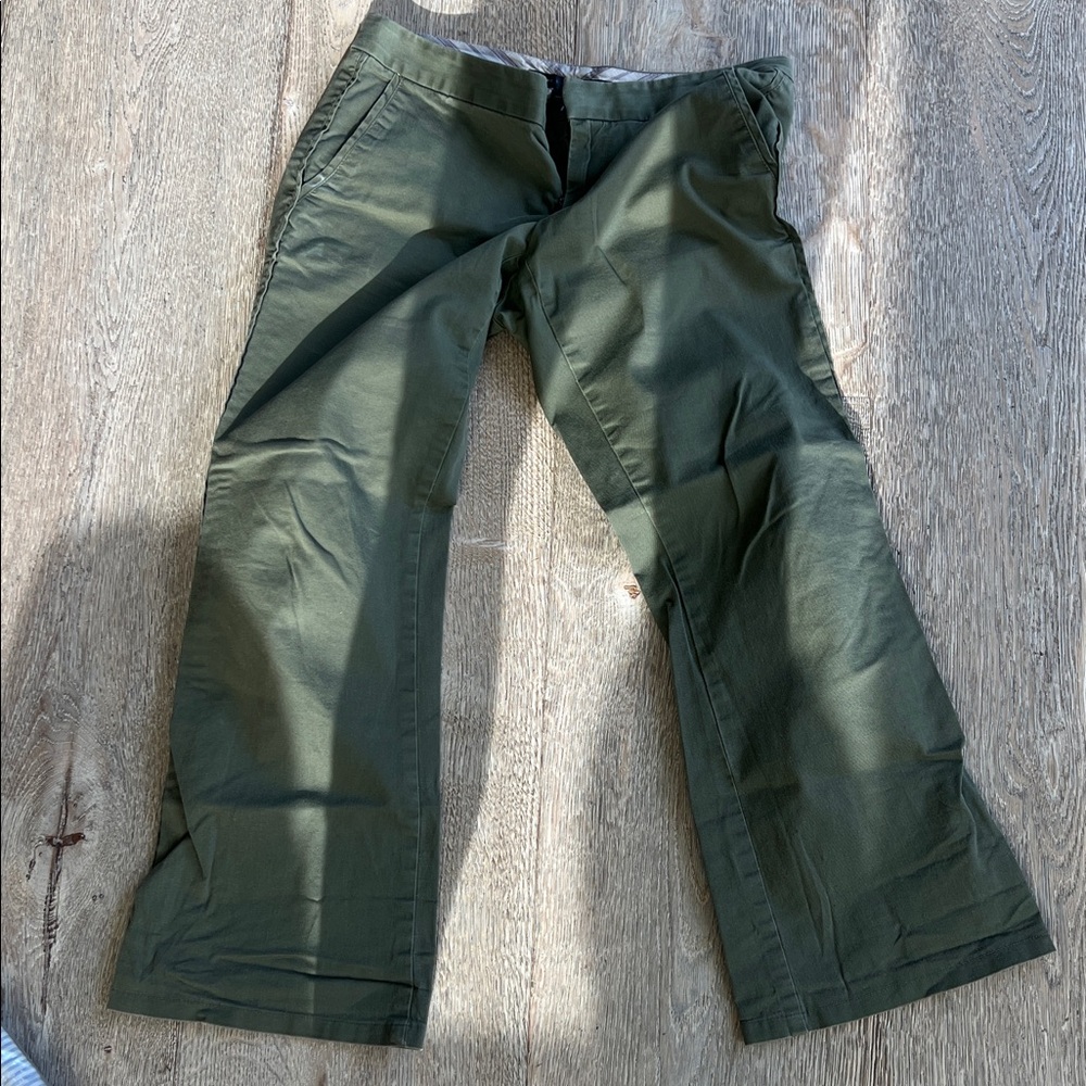 Marc By Marc Jacobs cropped Khaki Green Trousers size 2